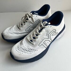 TYR White Blue Performance RD-1X running shoes Sneakers size M11.5/W13